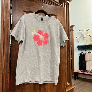 Hibiscus Flower Patchwork Shirt